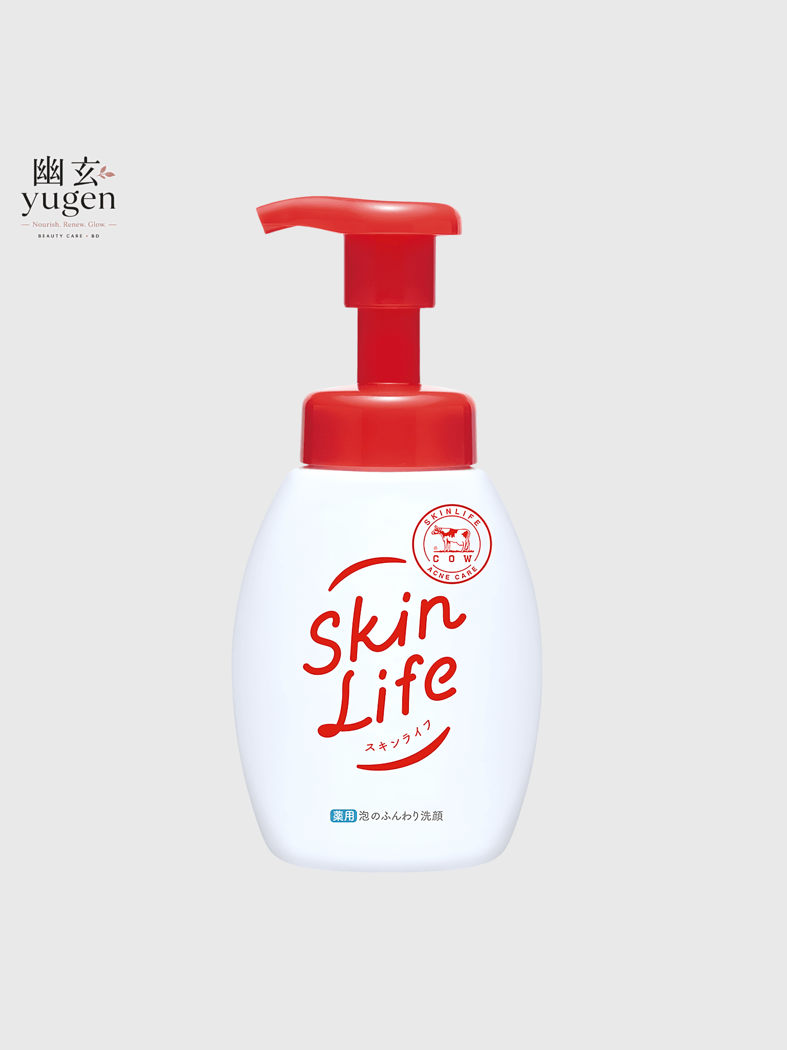 Cow Brand Skin Life Foaming Face Wash Pump 160ml