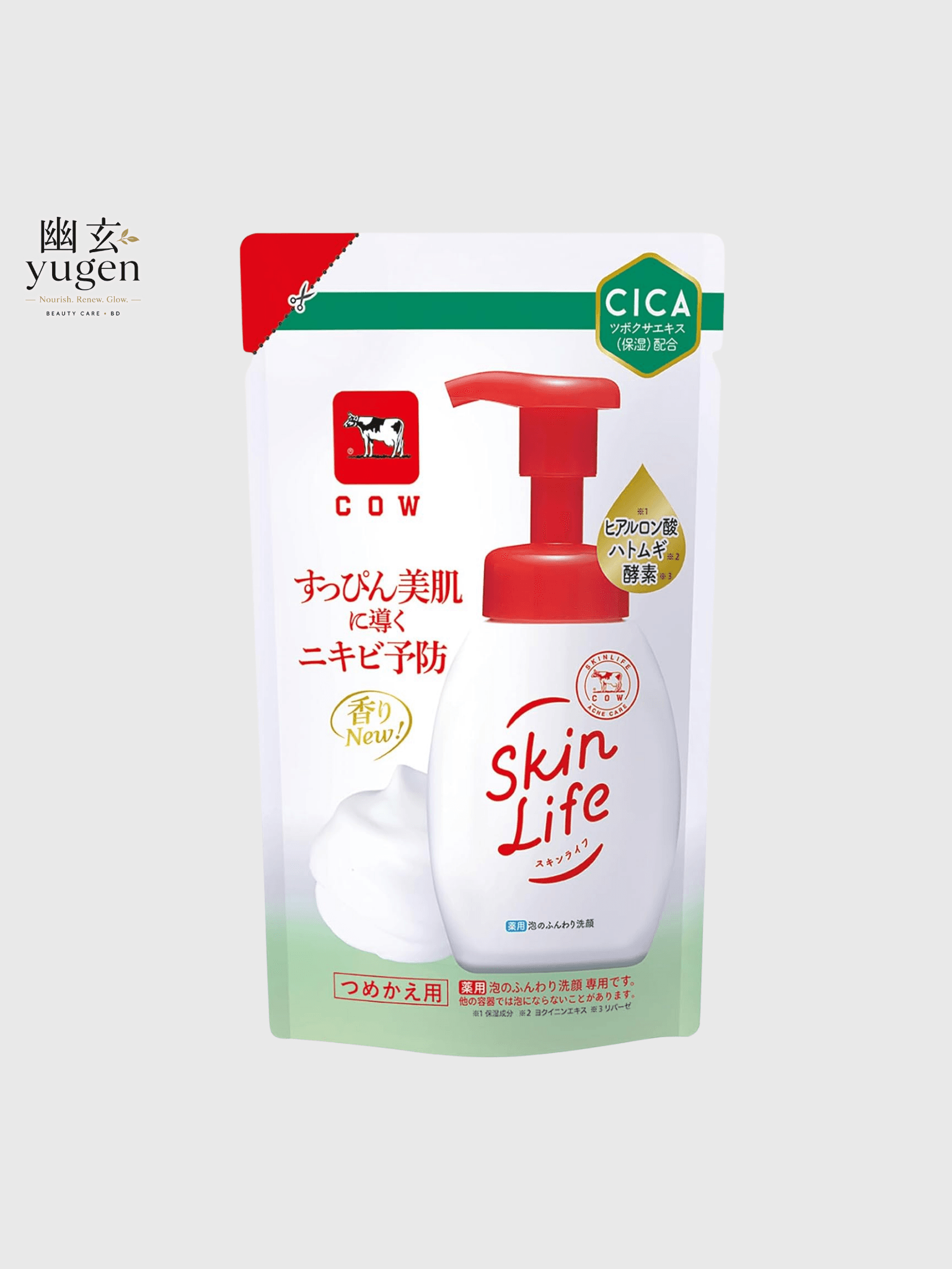 Cow brand Skin Life Foaming Facial Cleanser Refill 140ml